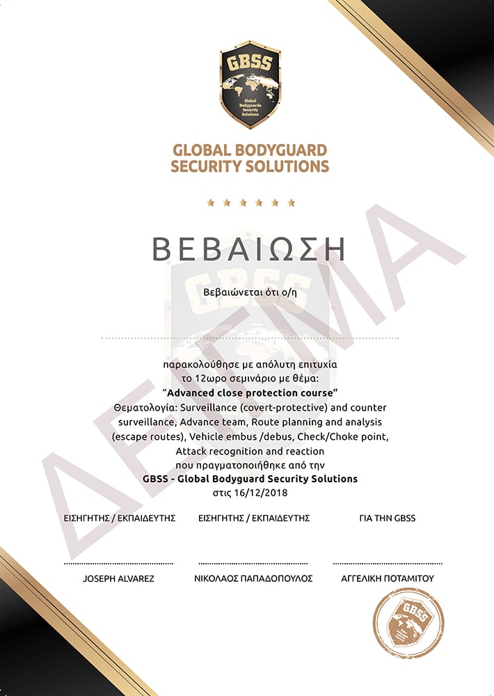 GBSS - Global Bodyguard Security Solutions